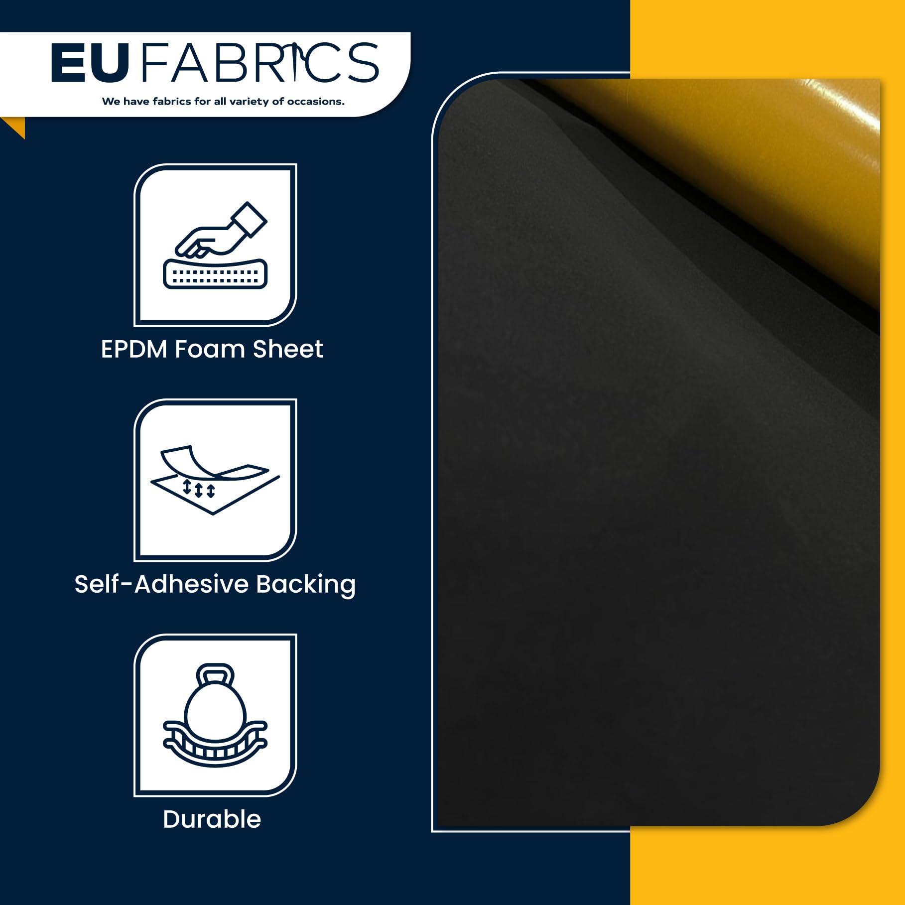 Foglio Di Gomma Espansa In Spugna Di Neoprene Spesso 1/2 '', Senza Adesivo - Foto 6