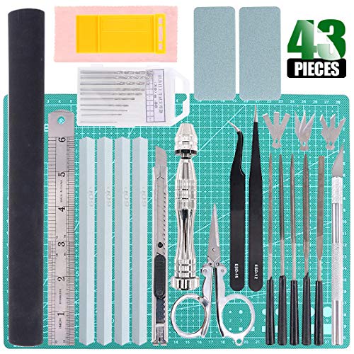 Keadic 43Pcs Gundam Modeler Basic Tools Craft Set for Professional Gundam Model Assemble