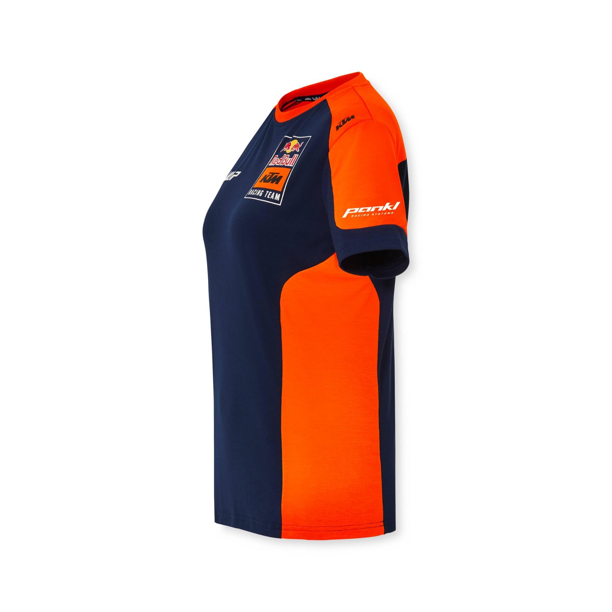Red Bull ENERGY WEAR RB KTM Racing Replica Team T-Shirt Damen Blau/Orange | Offizieller MotoGP Fanartikel - 100% Polyester - Motorsport - Merchandise