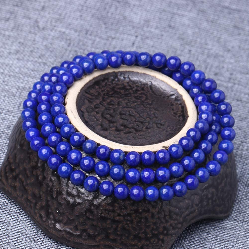 Mala bransoletka, 108 z koralików buddyjski tybetański Lapis Lazuli medytacja naturalny kryształ modlitwa naszyjnik biżuteria 5MM,Drewniane koraliki
