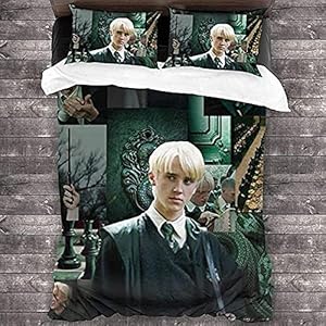 Draco Malfoy beddengoedset, Draco Malfoy dekbedovertrekset, super zacht en comfortabel, geschikt voor alle seizoenen…