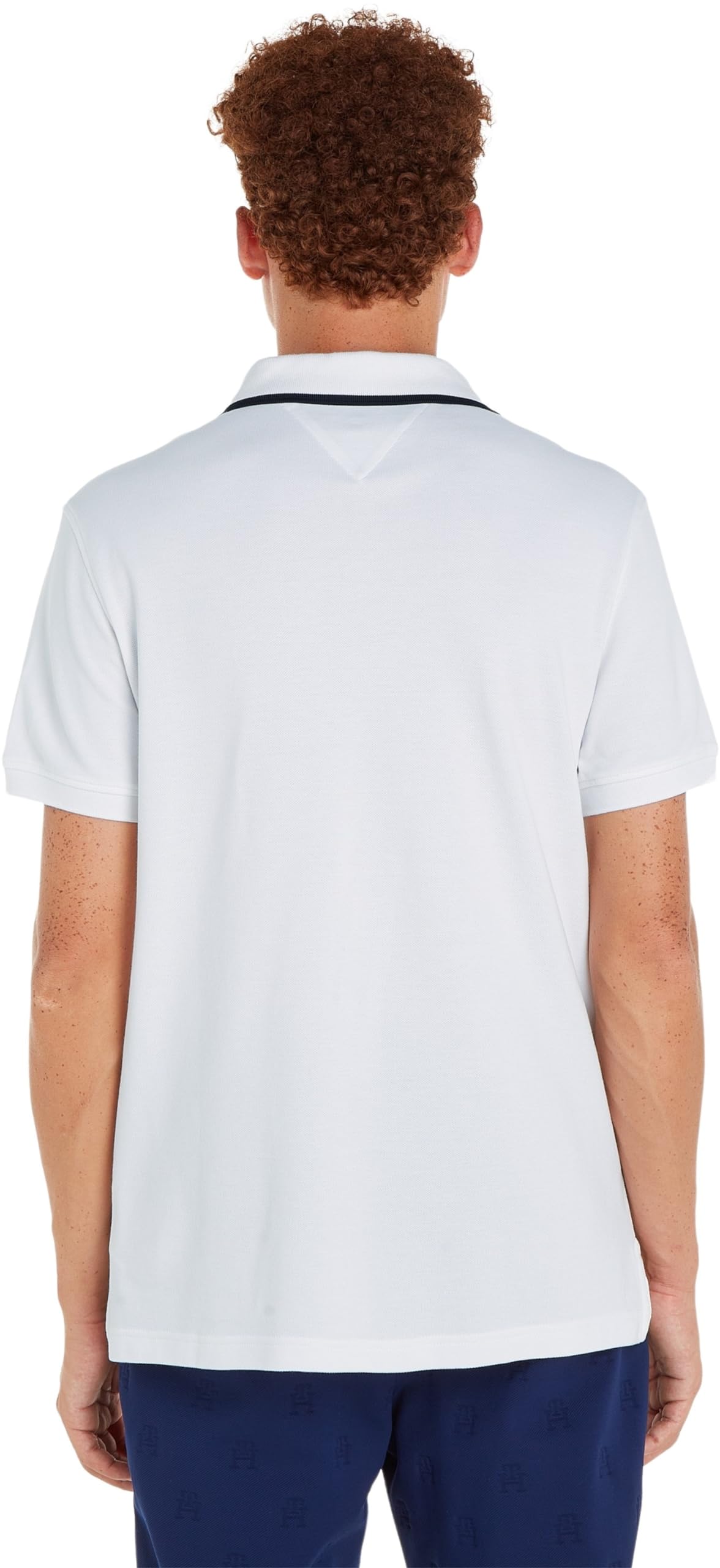 Tommy Hilfiger Herren Poloshirt Kurzarm Regular Fit, Weiß (White), S – Ansicht 2