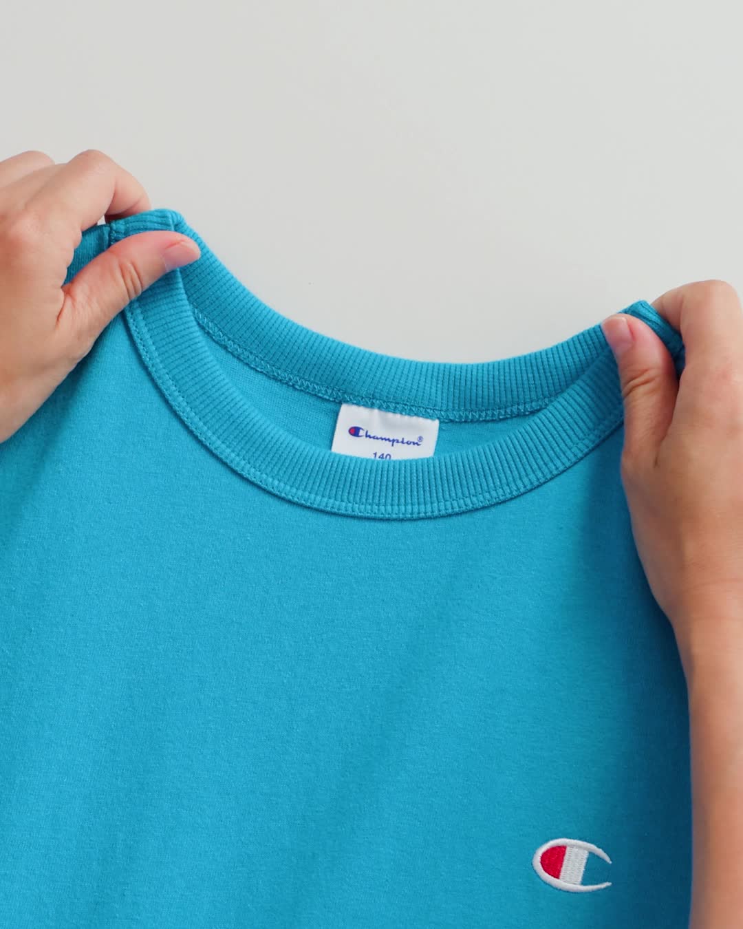 Amazon | [チャンピオン] 綿100% Tシャツ キッズ 半袖 丸首 綿