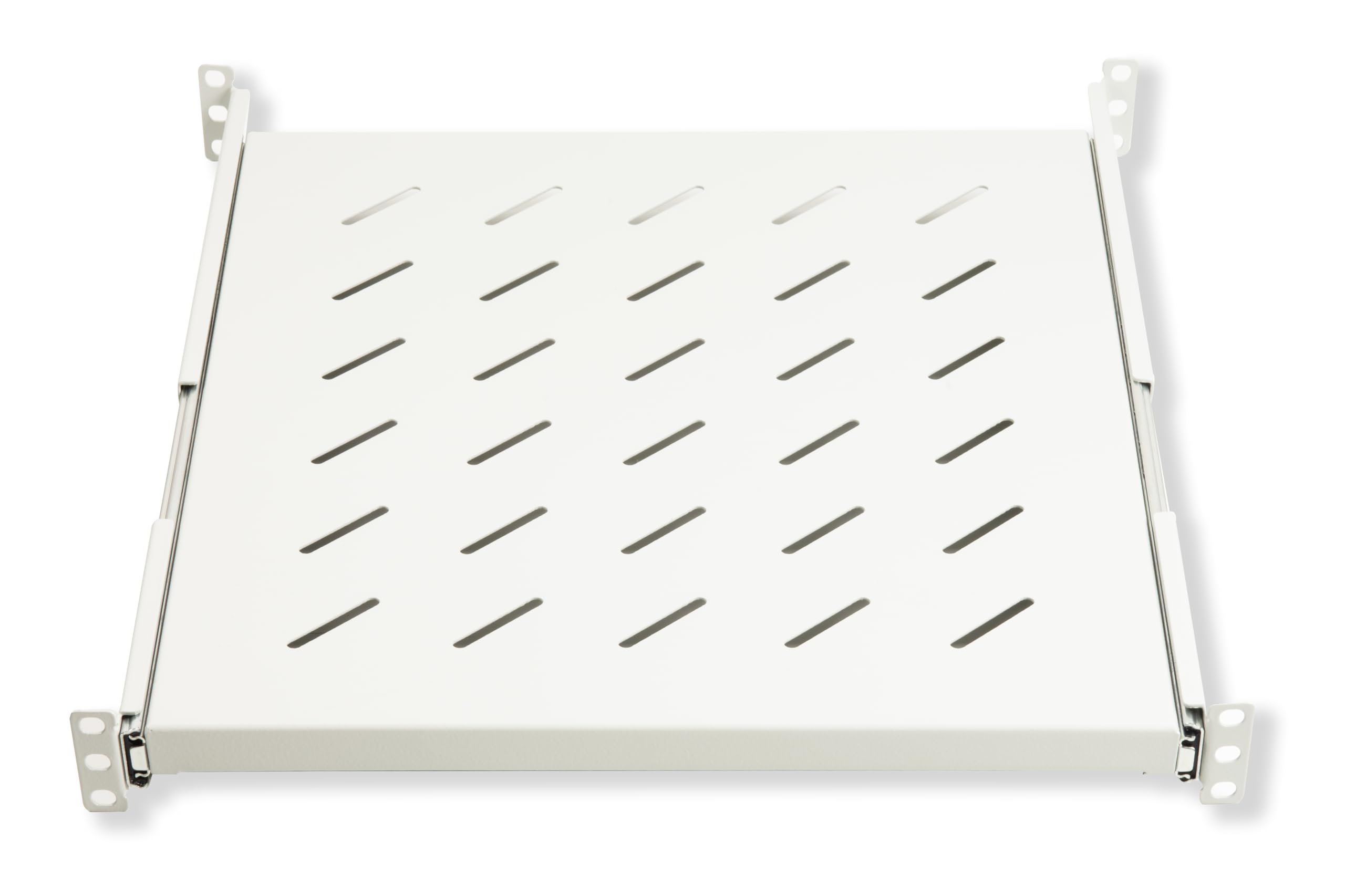 Link lkrip550eg Universal Ablage für Schrank Rack ausziehbar auf Schienen Teleskop, 550 mm, grau