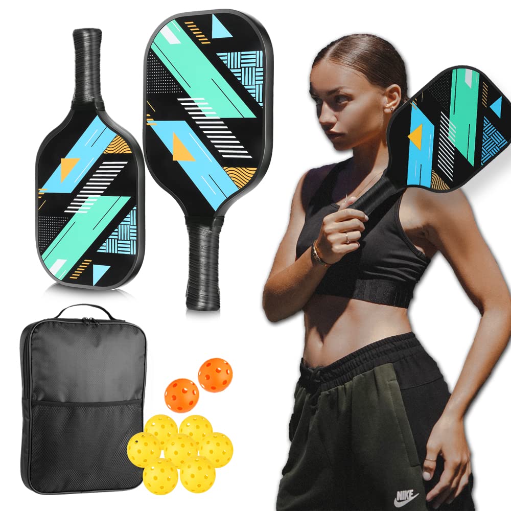 Buy Pickleball Paddles Set, Pickleball Set with Premium Fiberglass