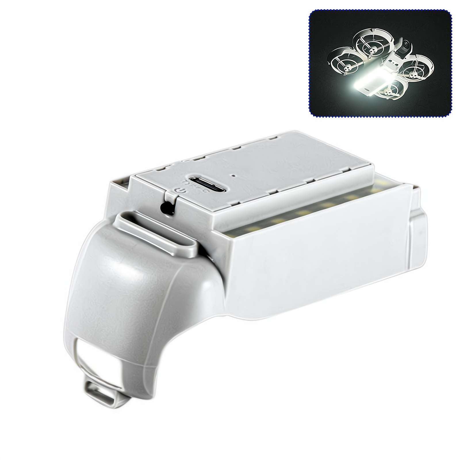 Supporto Con Luce LED Notturna Per DJI Neo – Accessorio Con Batteria Ricaricabile, Regolabile In Altezza, Facile Montaggio Per Voli Serali E Atterraggi Sicuri