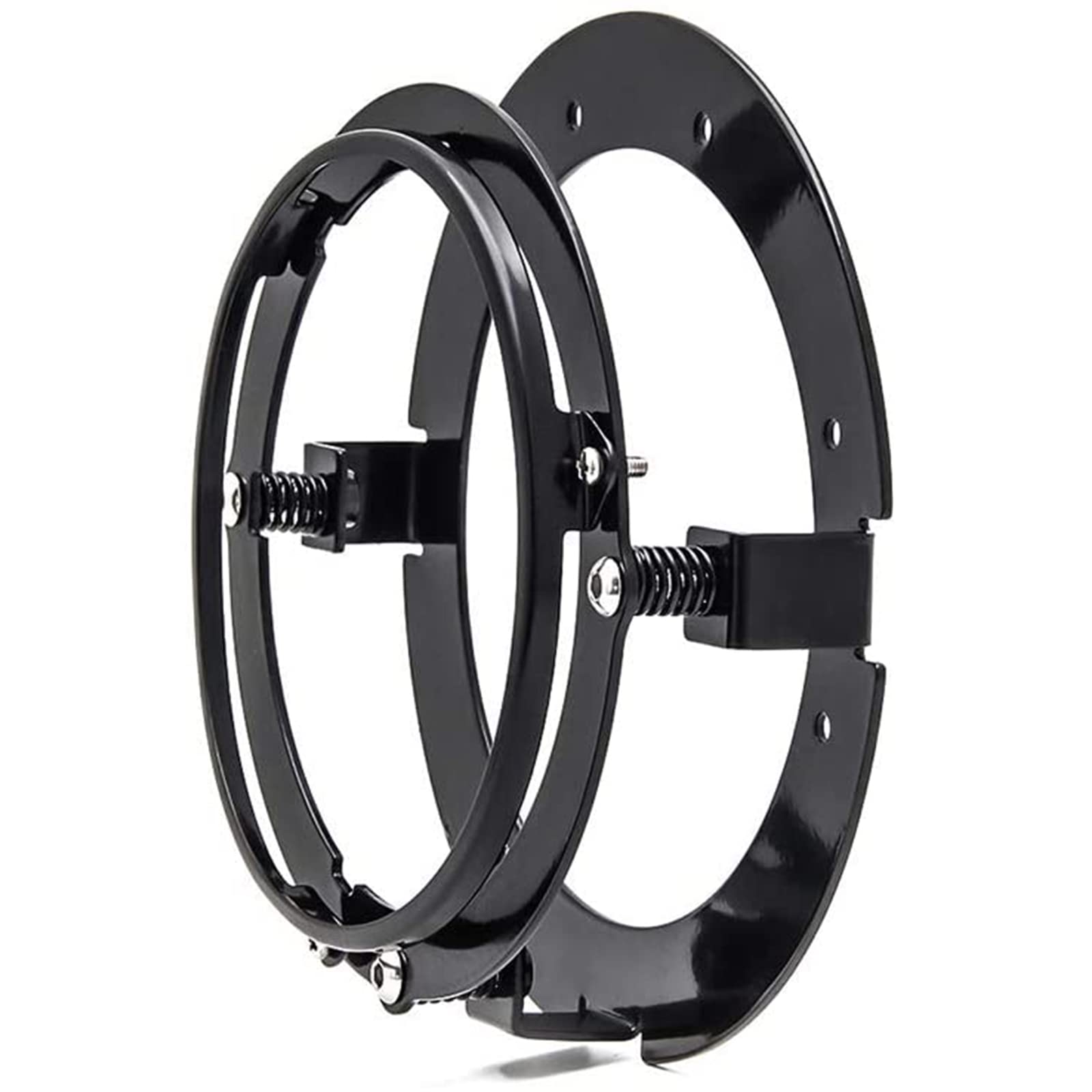 5.75" LED Headlight Mount Bracket, Black Motorcycle Ring