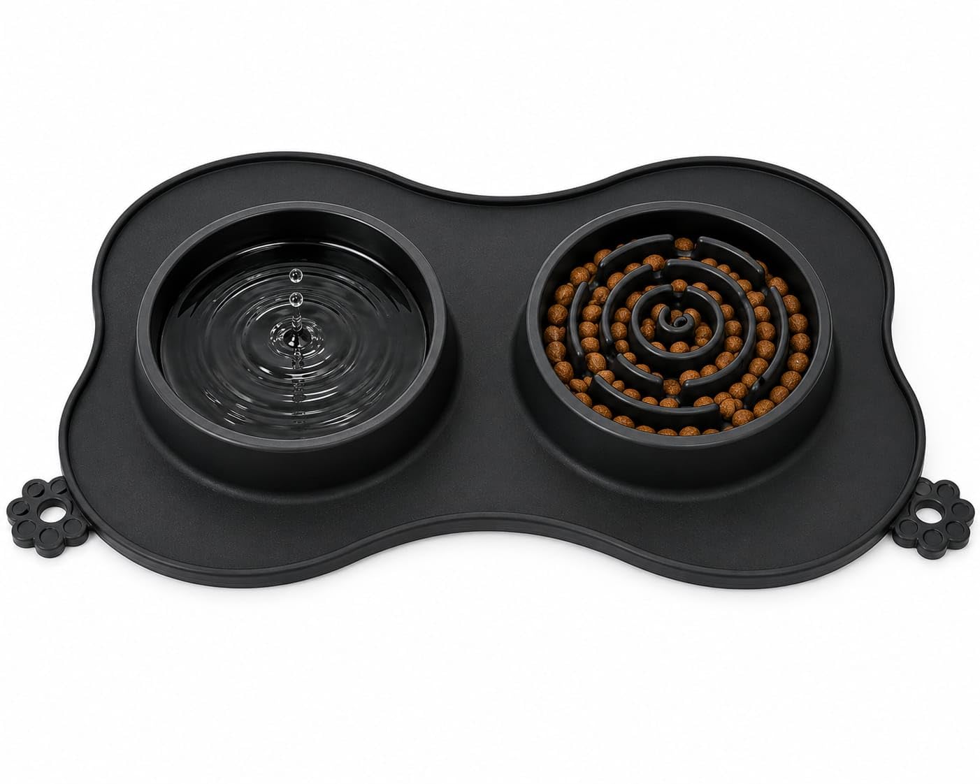 Slow Feeder Dog Bowl with Non-Slip Silicone Mat, 3-in-1 Pet Feeding Station | FIMIKU Slow Feed Bowl, Water Bowl & Wet Food Bowl | BPA-Free Food-Grade Silicone for Dogs,Cats and Pets-image-41