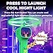 GIFTIARA Electric Disc Launcher with 6 Flying Spinners, Glow in The Dark Rechargeable Outdoor Play Fun Sport Fidget Toys