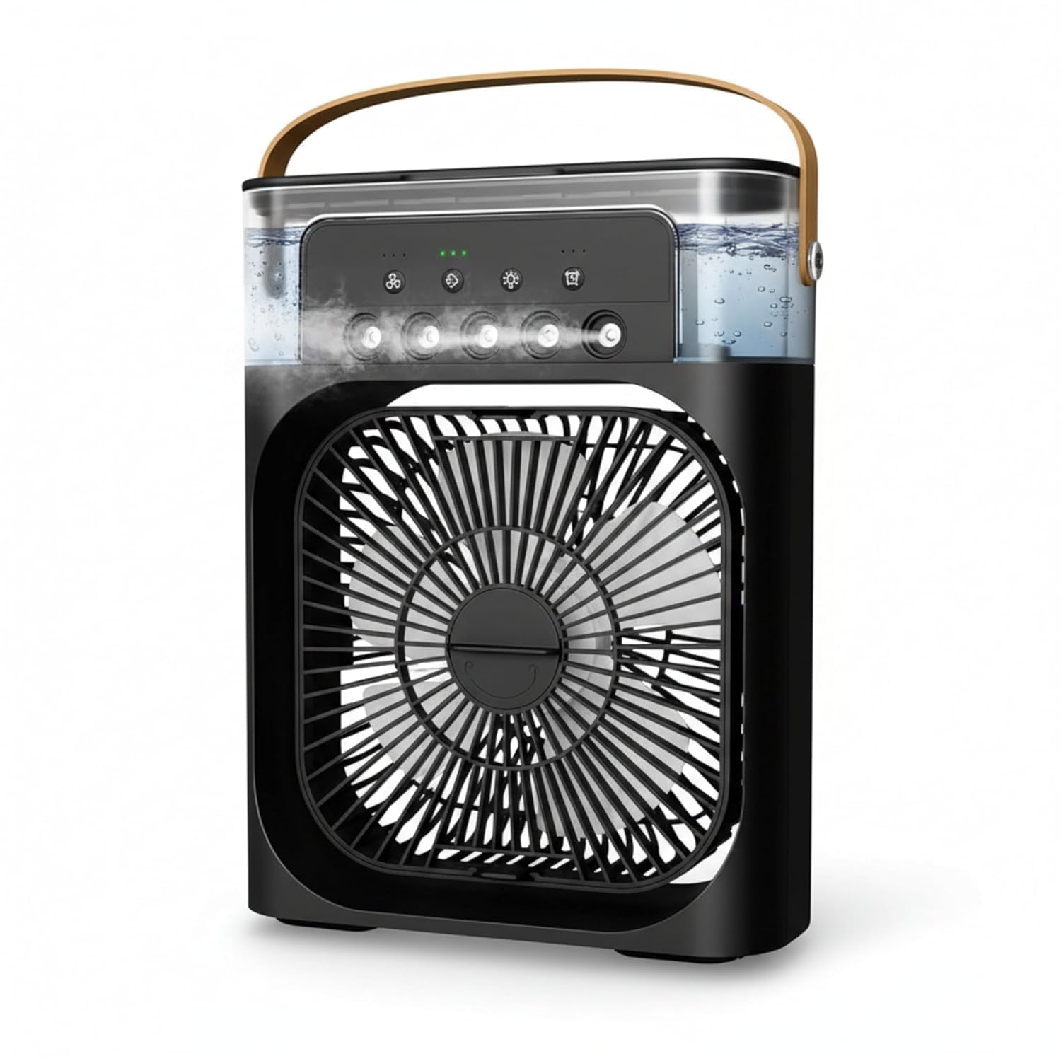 Drumstone Black Spray Fan - Portable Handheld Water Mist Cooling Fan, Rechargeable Battery Operated Personal Mini Fan for Travel Home Office Outdoor Summer Heat Relief-image-41