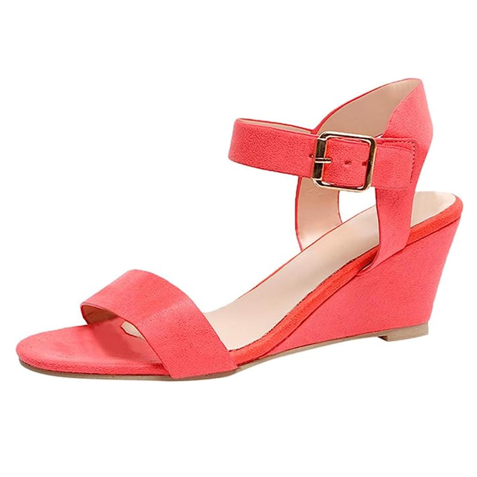 Summer Sandals for Women 2023 Platform Ankle Strap Slip On Wedge Sandals Open Toe Comfy Dressy High Heel Wedges