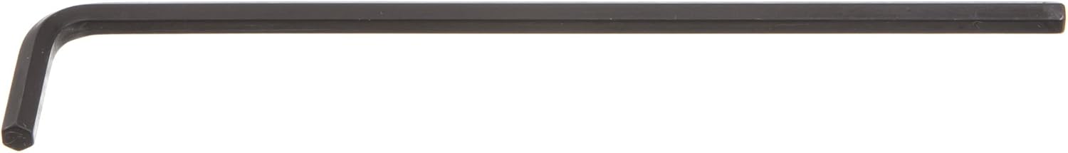 JW Winco A43760 Version C Black Finish Chrome-Vandium Steel Long Hexagon Key, 6mm Drive, 180mm Length x 32mm Width