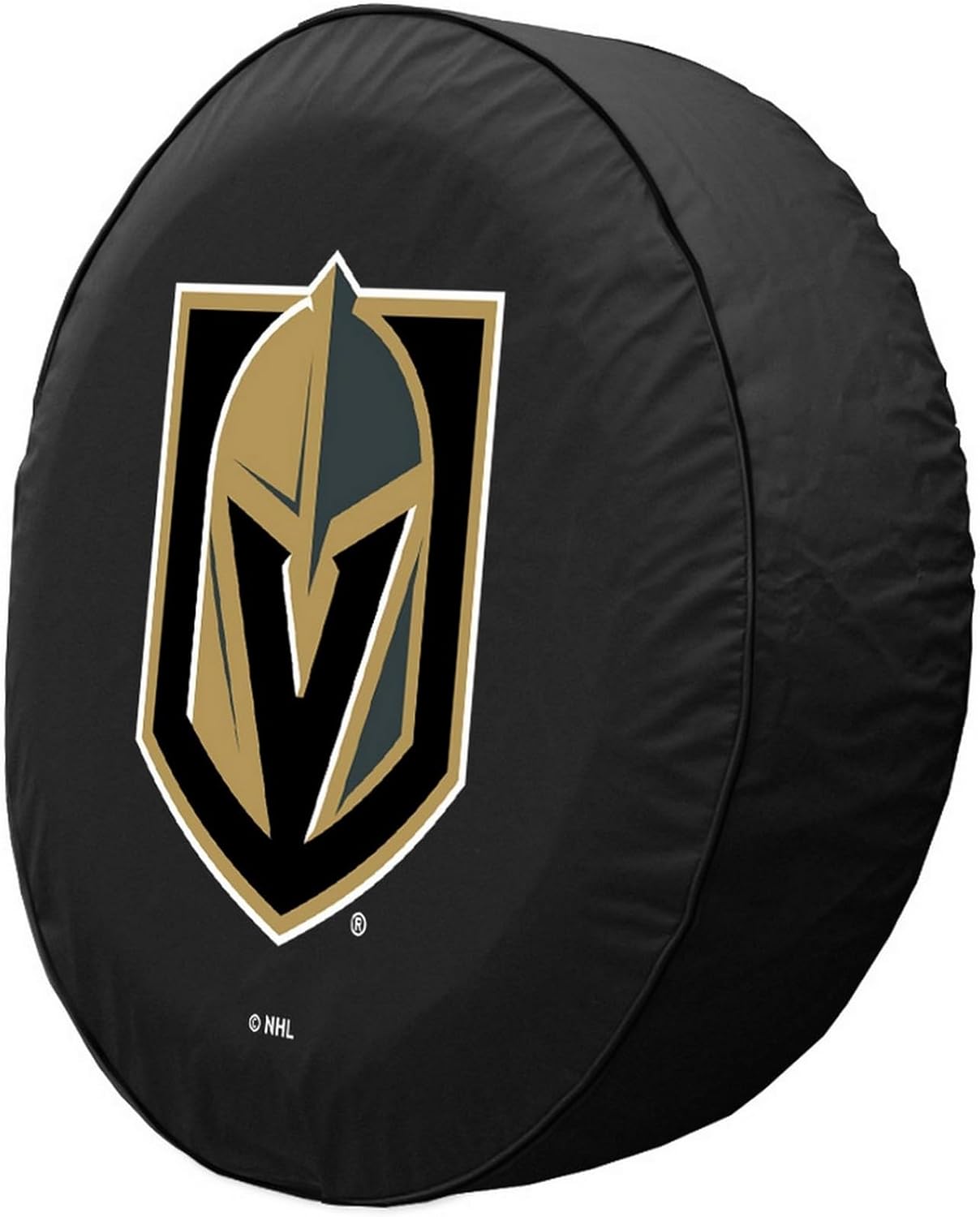 Vegas Golden Knights Tire Cover - Size Large - (31.25x11) on Black Vinyl