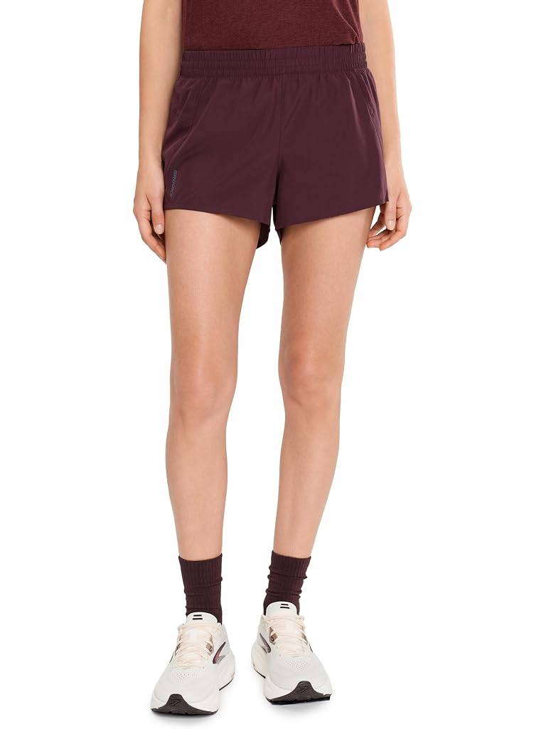 Tan Brooks Dash Shorts
