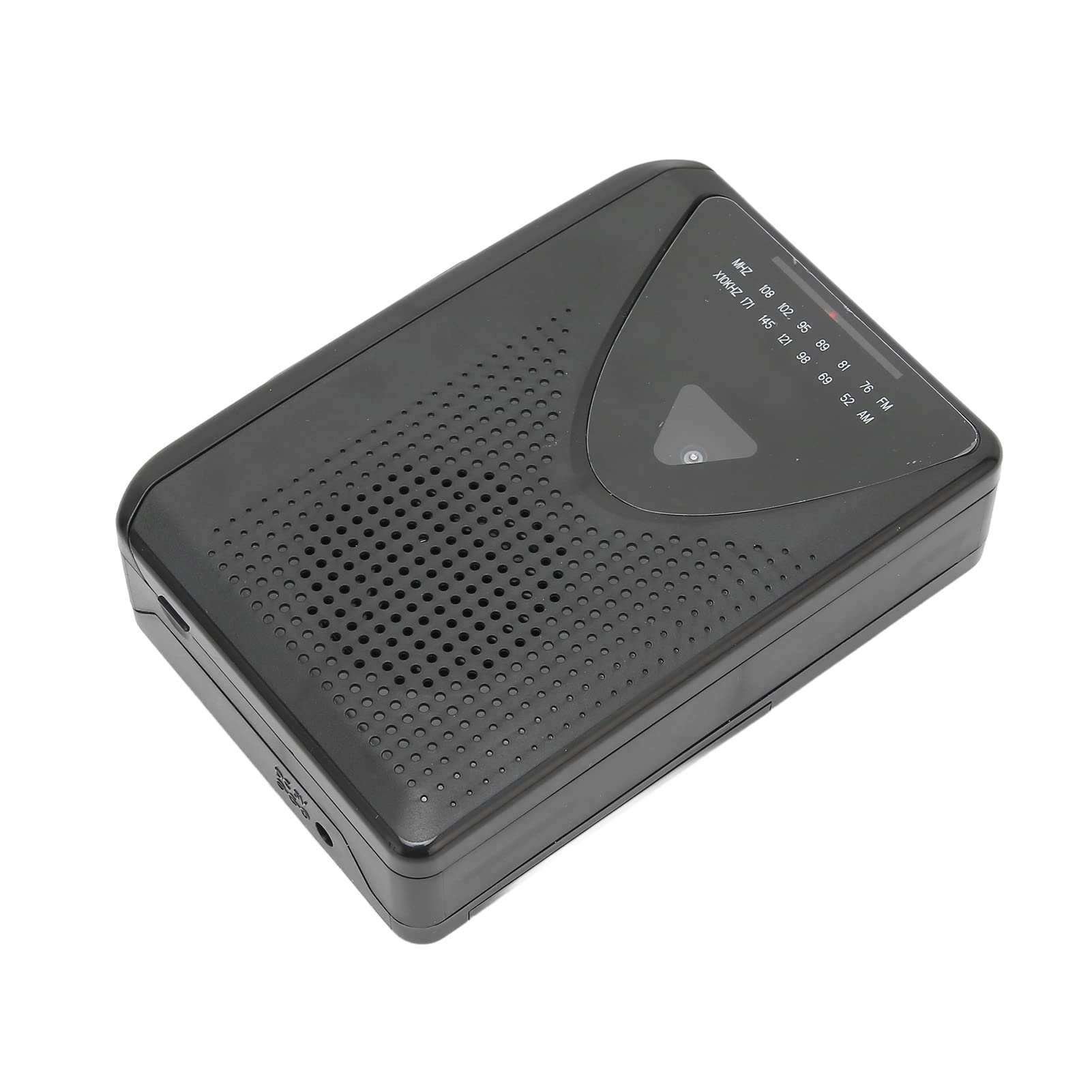 Odtwarzacz kasetowy retro stereo przenośny odtwarzacz taśmowy z mocnym odbiorem radia FM AM, przezroczysty głośnik, 2 metody ładowania, baterie USB DC 5 V, zasilanie AA do użytku wewnątrz i na
