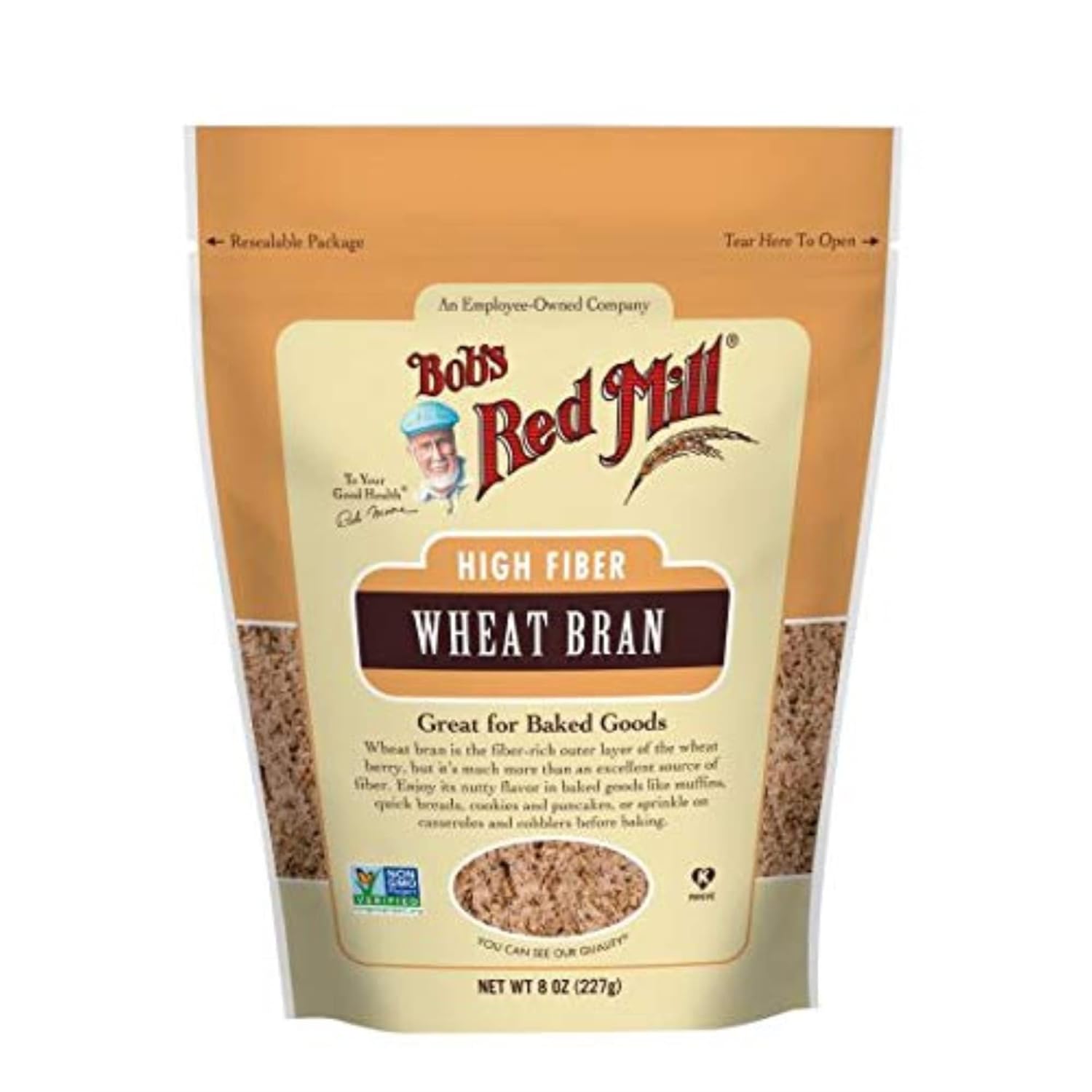 Amazon.com: Bob's Red Mill Unprocessed Miller's Wheat Bran, 8 Ounce