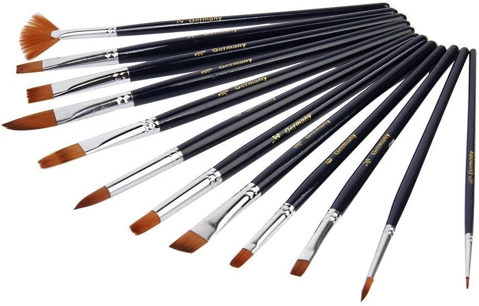 Artist Professional Painting kit for Artists Painting Brushes Set of 12