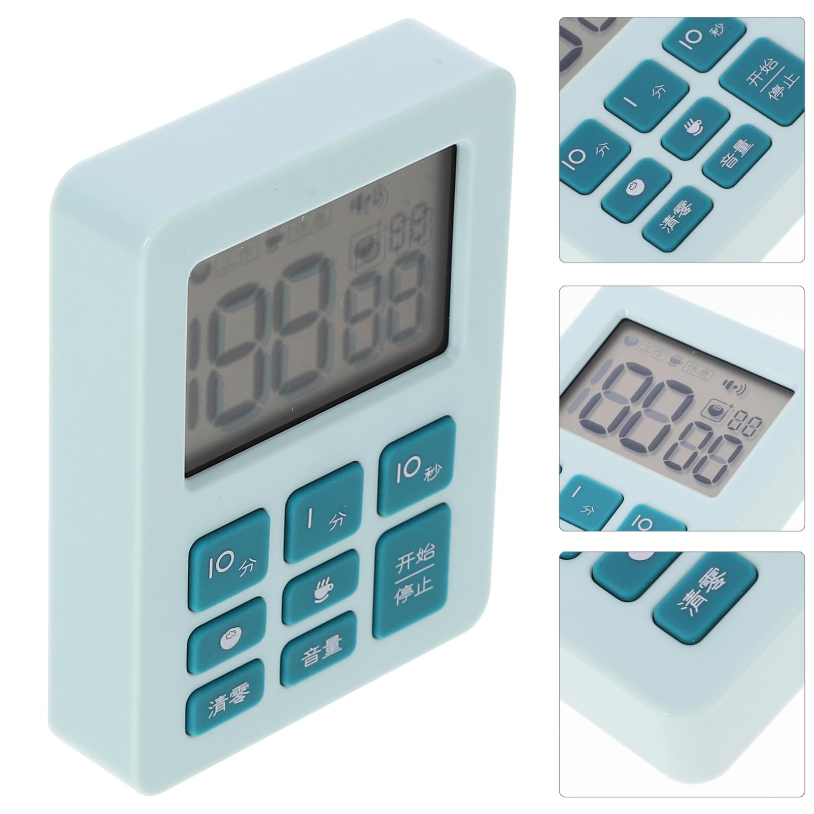 MAGICLULU 3pièces Minuteur De Cuisine Cartoon Minuteur De Bureau Et Chronomètre Apprenant pour Adultes Design Et Créatif sans Pile