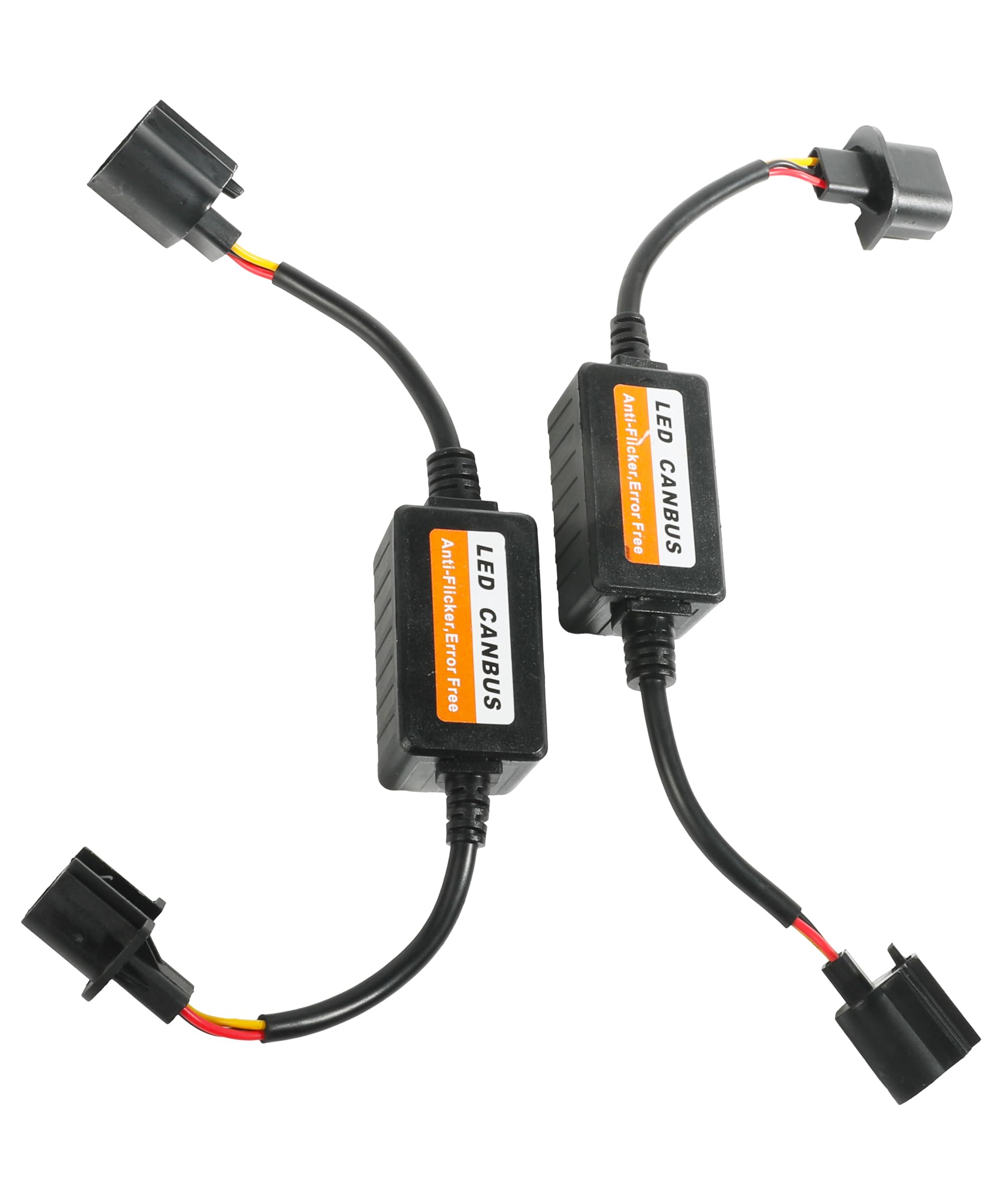 RACOONA LED Headlight Decoder, H13/9008 H1/H3 H11/H8/H9 9006/HB4/9012 Warning Error Decoder Canceller Capacitors Resistor,Car Accessories Anti Flicker Harness for LED Headlight Systems (H13/9008)