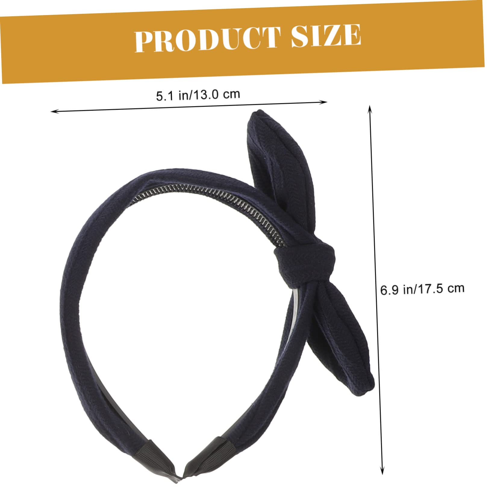 MAGICLULU 6 Pezzi archetto ad barrette forcine accessori alla moda fasce annodate per le donne cerchietti bambina da donna fasce nere per le donne dentato per