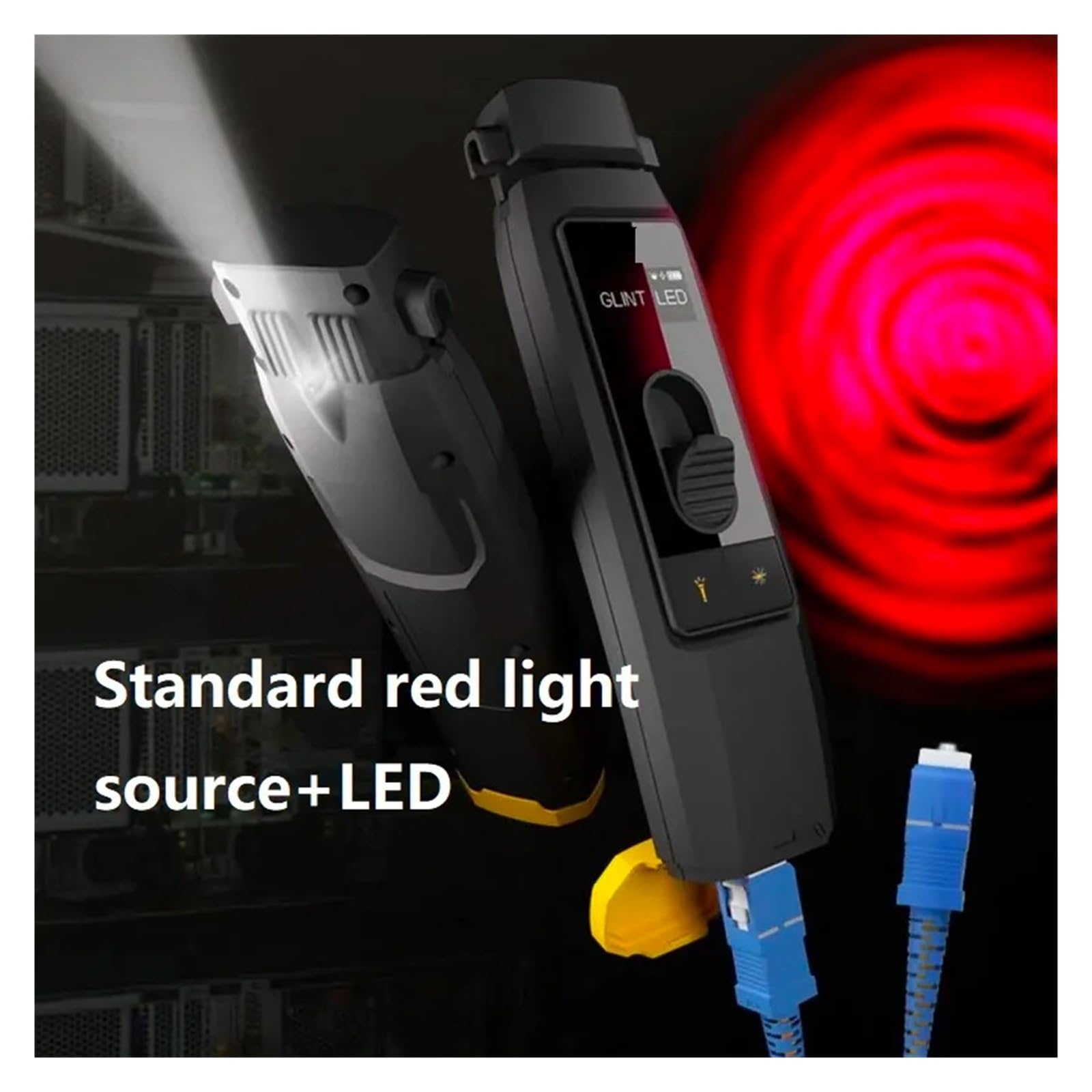 Optisches Leistungsmessgerät, Optischer Faseridentifizierer, Hochwertiger Live-Faserdetektor Mit Visueller Fehlerortung, LED-Beleuchtung, 700–1700 Nm, SM MM