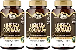 Kit 3 Óleo de Semente de Linhaça Dourada Unilife 120 Cápsulas