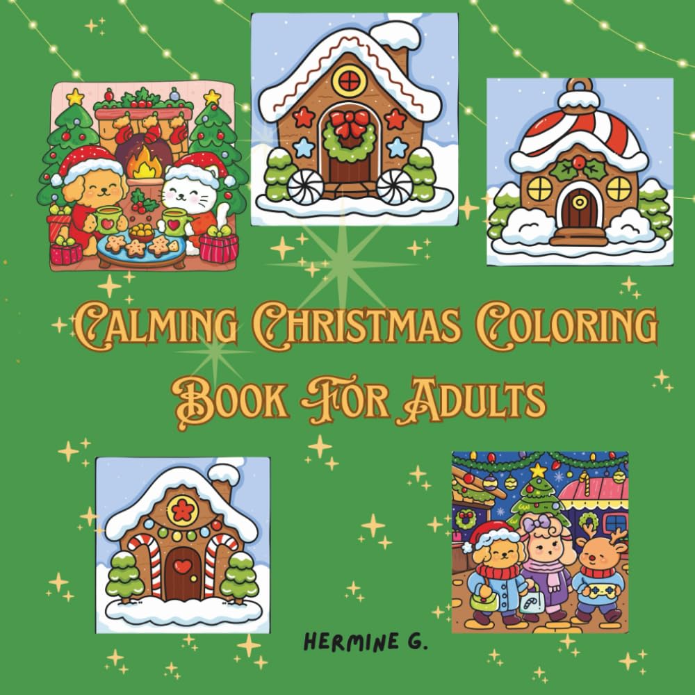 Calming Christmas Coloring Book for Adults
