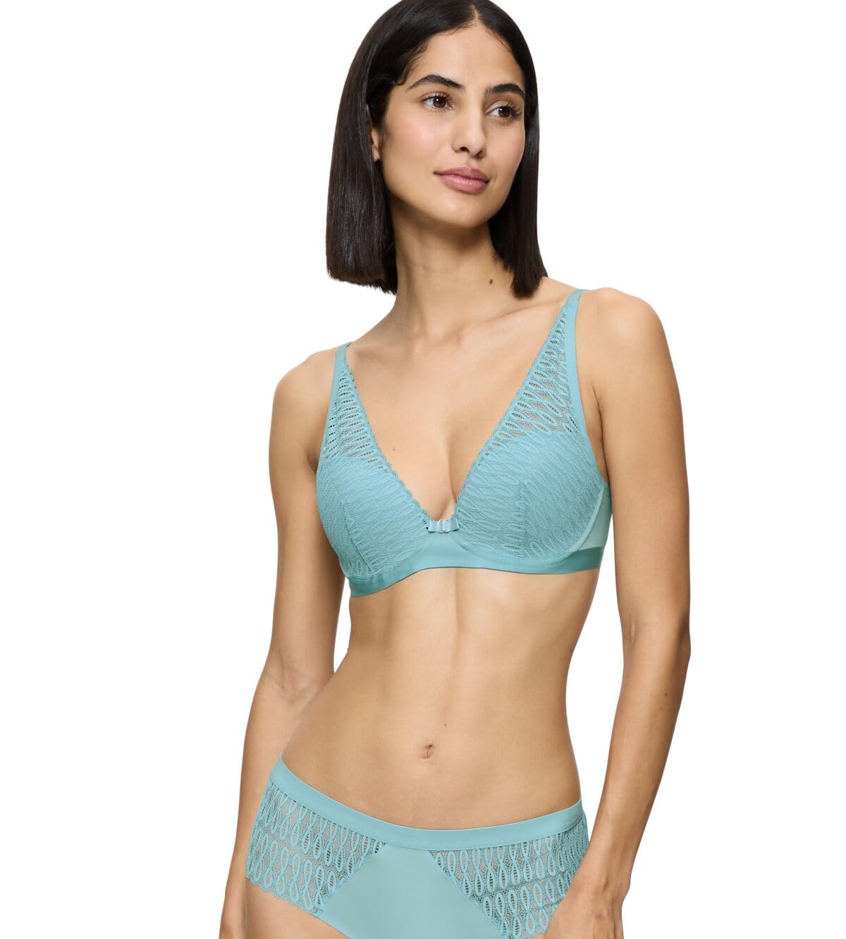 Triumph Women's Aura Spotlight T Bra, Silver Blue, 32B