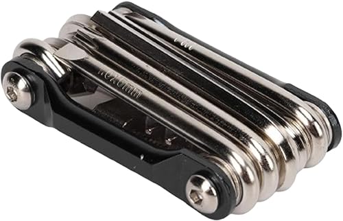 Kit de reparación de neumáticos de ciclismo, dispositivo portátil de llave de metal, multiherramienta para bicicletas, para hombres y mujeres,