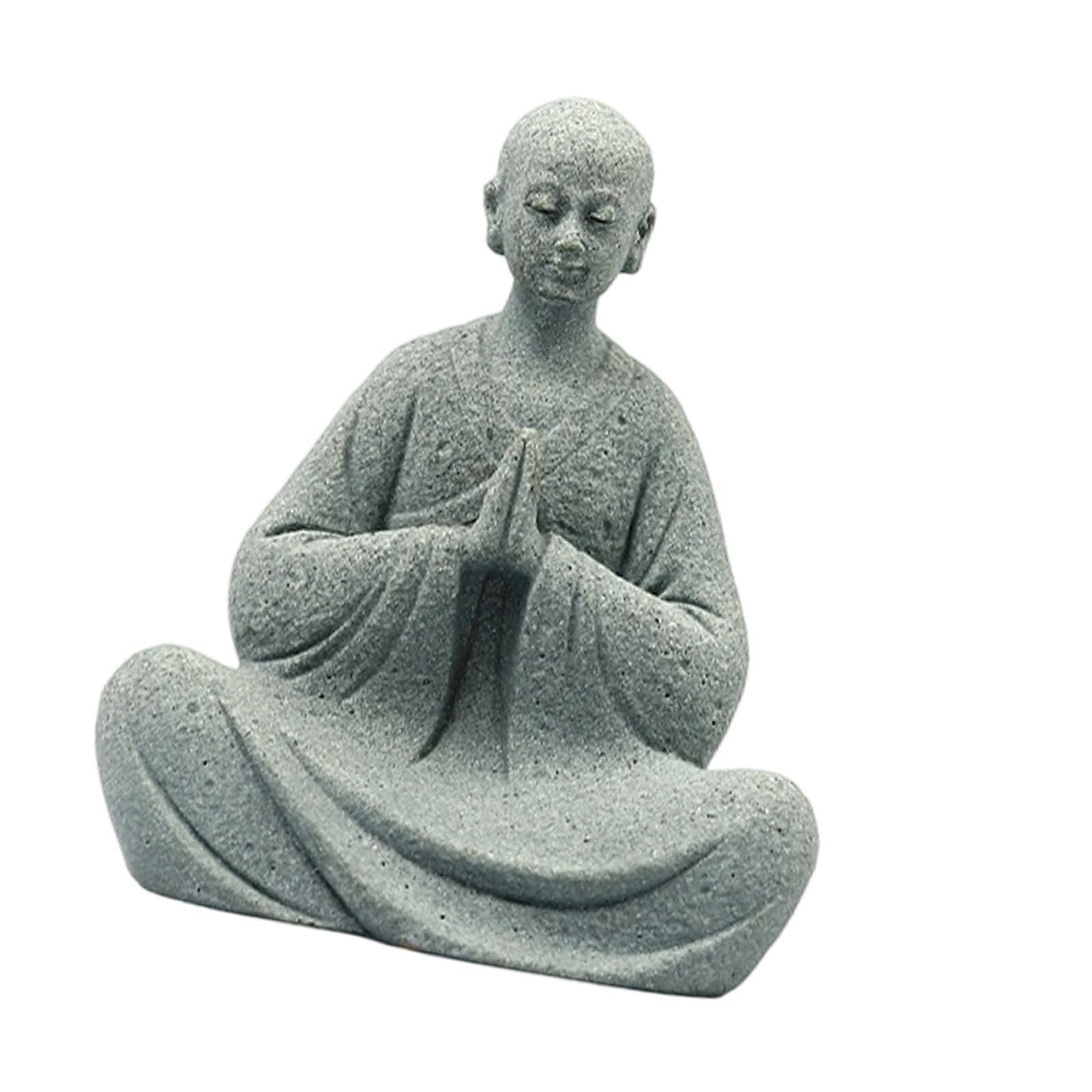 Xinsheinelry Tanks Decorations Aquarium Decoration Monk Figurines Buddhas Statue Sculpture Ornament for Home Garden Decoration Buddhas Figurines