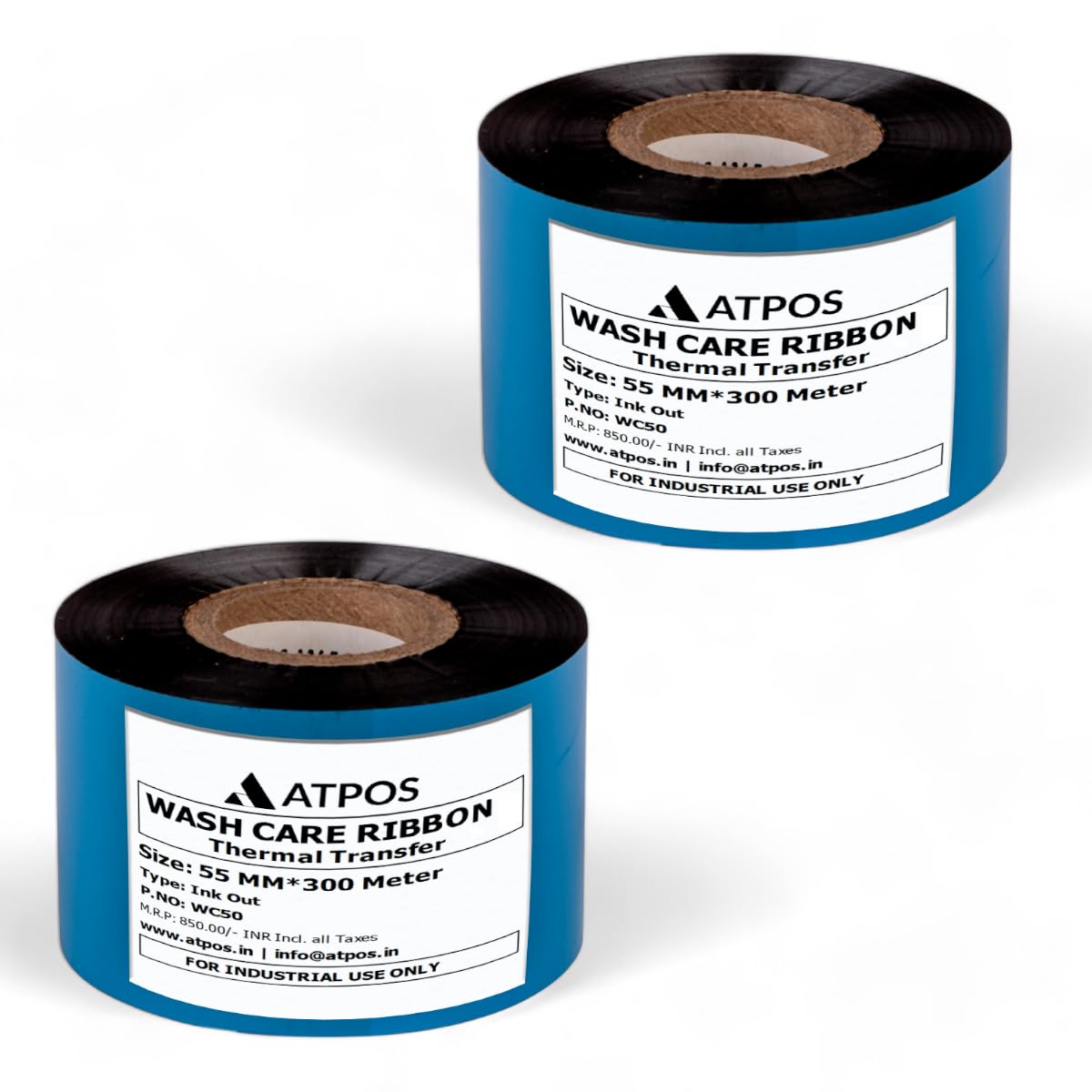 Atpos Wash Care Resin Ribbon 55mm x 300m – Thermal Transfer