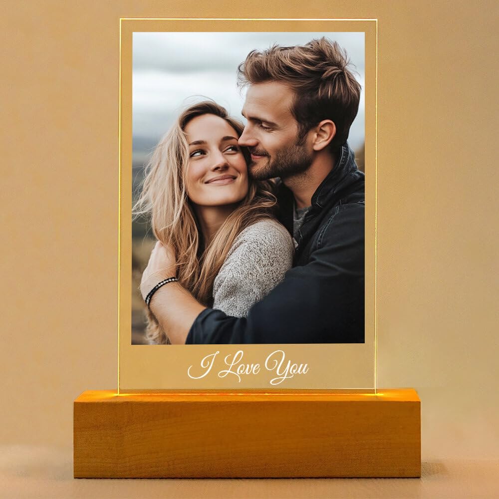 Kasofong Custom Picture Frame, Personalized Photo Frames, Customized Picture Frames, Personalized Anniversary Birthday Gifts for Women Men Her Him