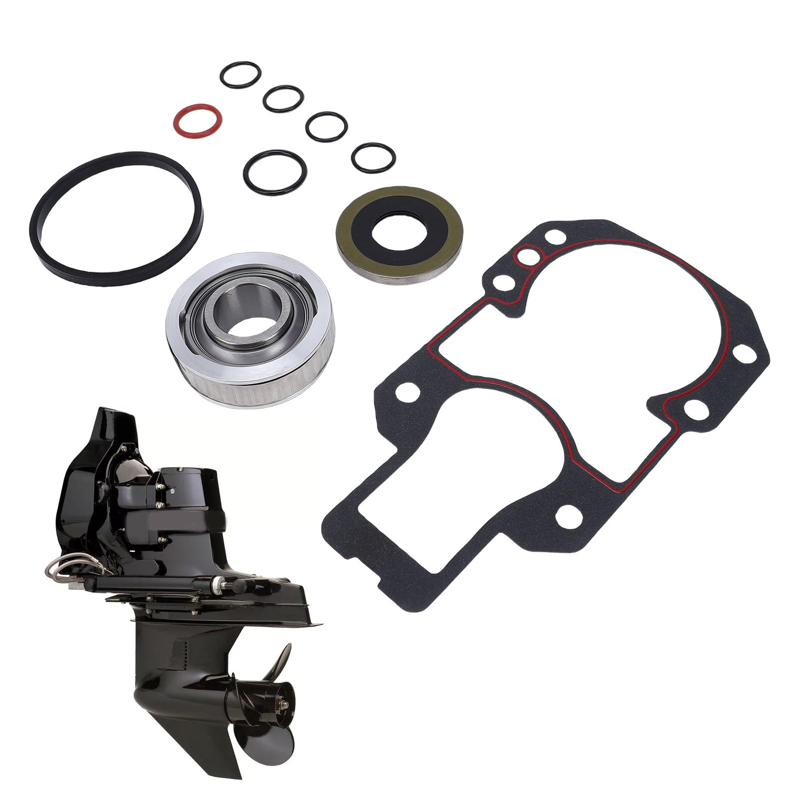 Generic Kit Guarnizioni Cuscinetto Giunto Universale 27 di Ricambio, Migliora le Prestazioni per Mercruiser, 7 O-ring Inclusi