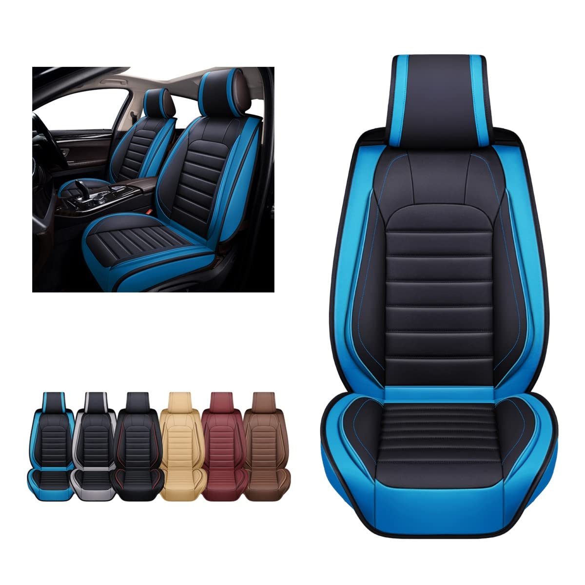 Photo 1 of OASIS AUTO Car Seat Covers Accessories 2 Pieces Front 