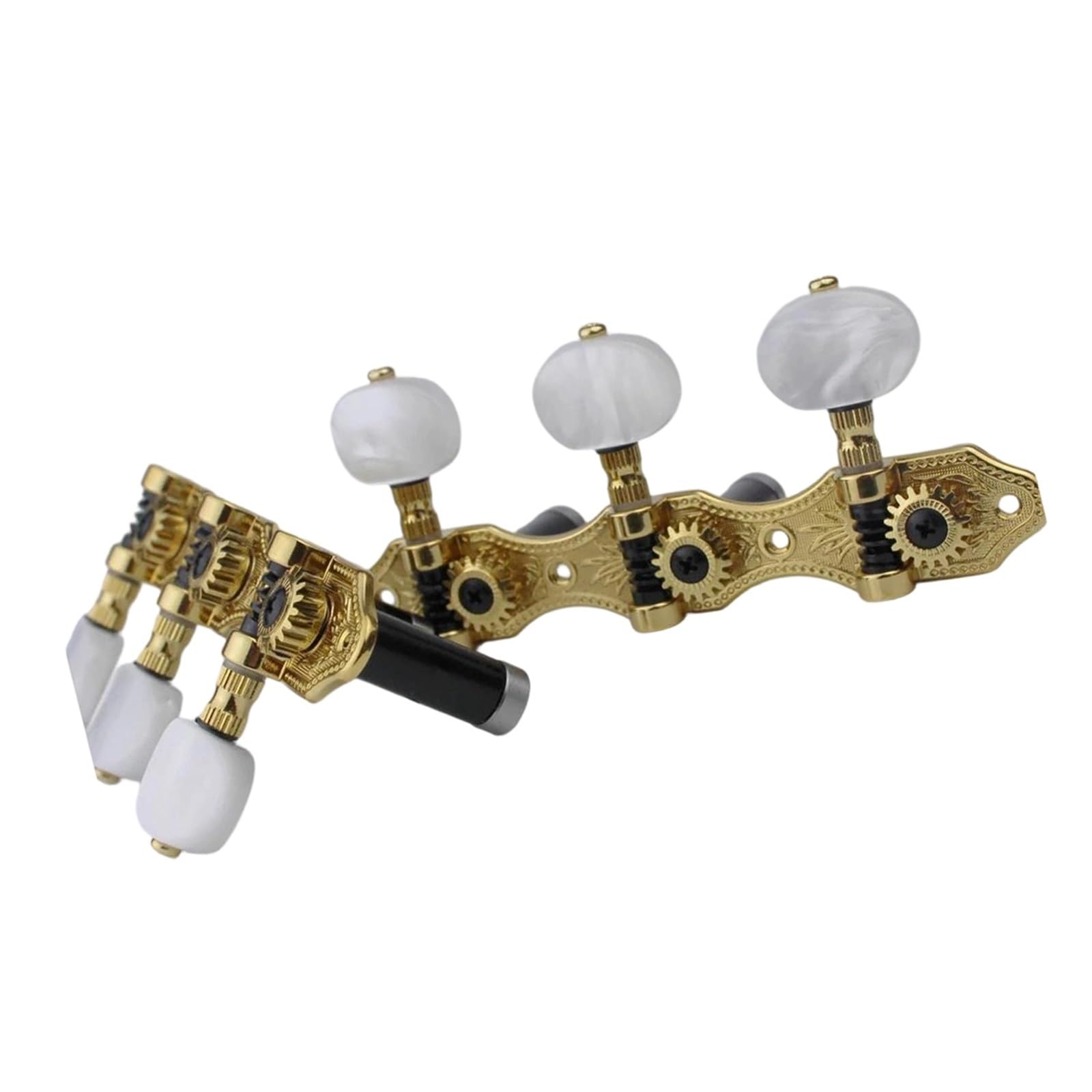 Un Set Di Piroli Per Chitarra Classica Perni In Acciaio E Accessori Placcati In Oro
