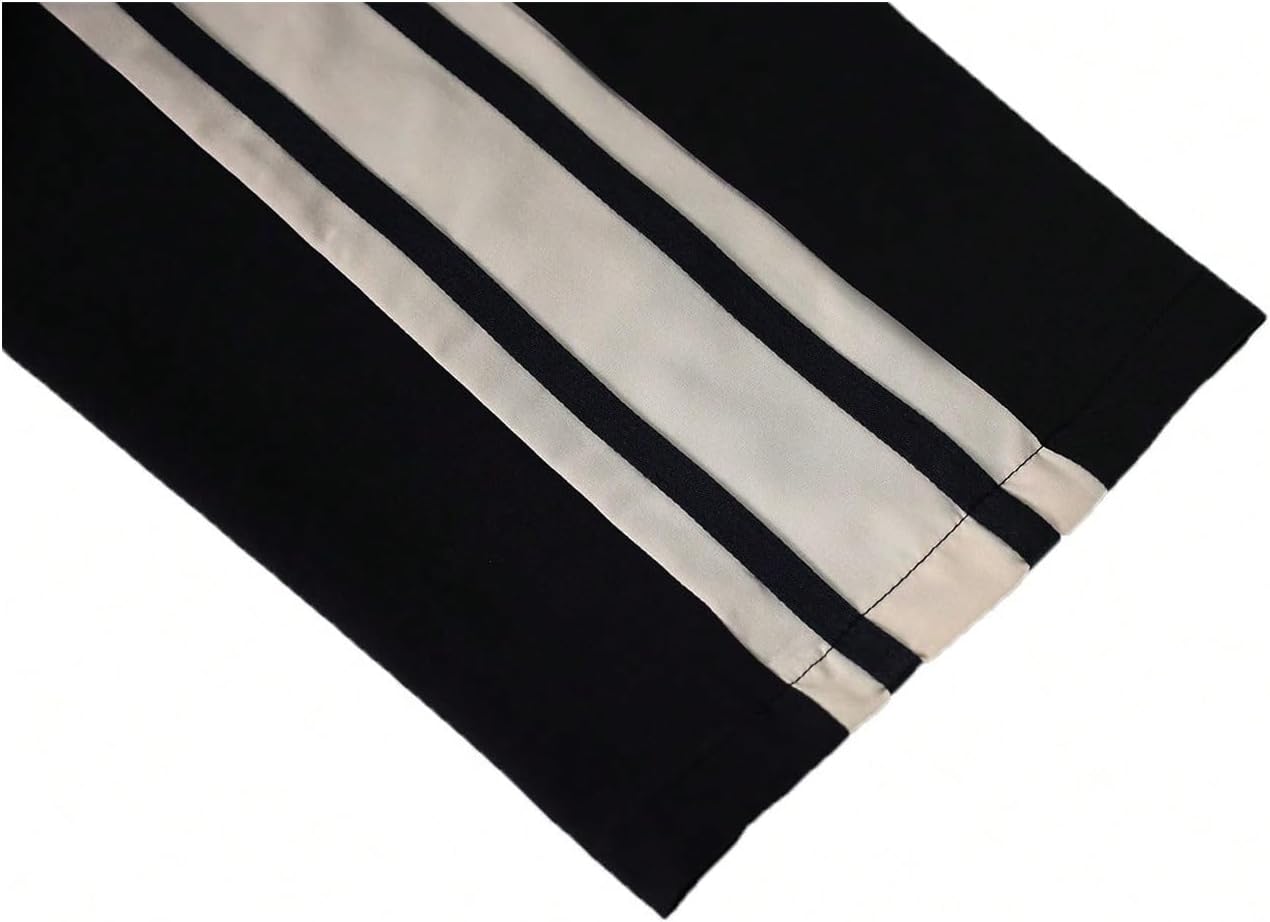 GORGLITTER Men's Baggy Pants Striped Wide Leg Oversized Casual Athletic Workout Track Pants with Pockets - Image 5