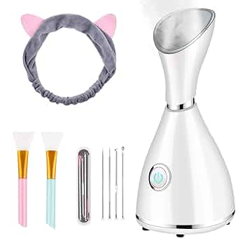 まる　micoLA FACE STEAMER Amazon.com: Facial Steamer,with 7 Colors Led Light,Face