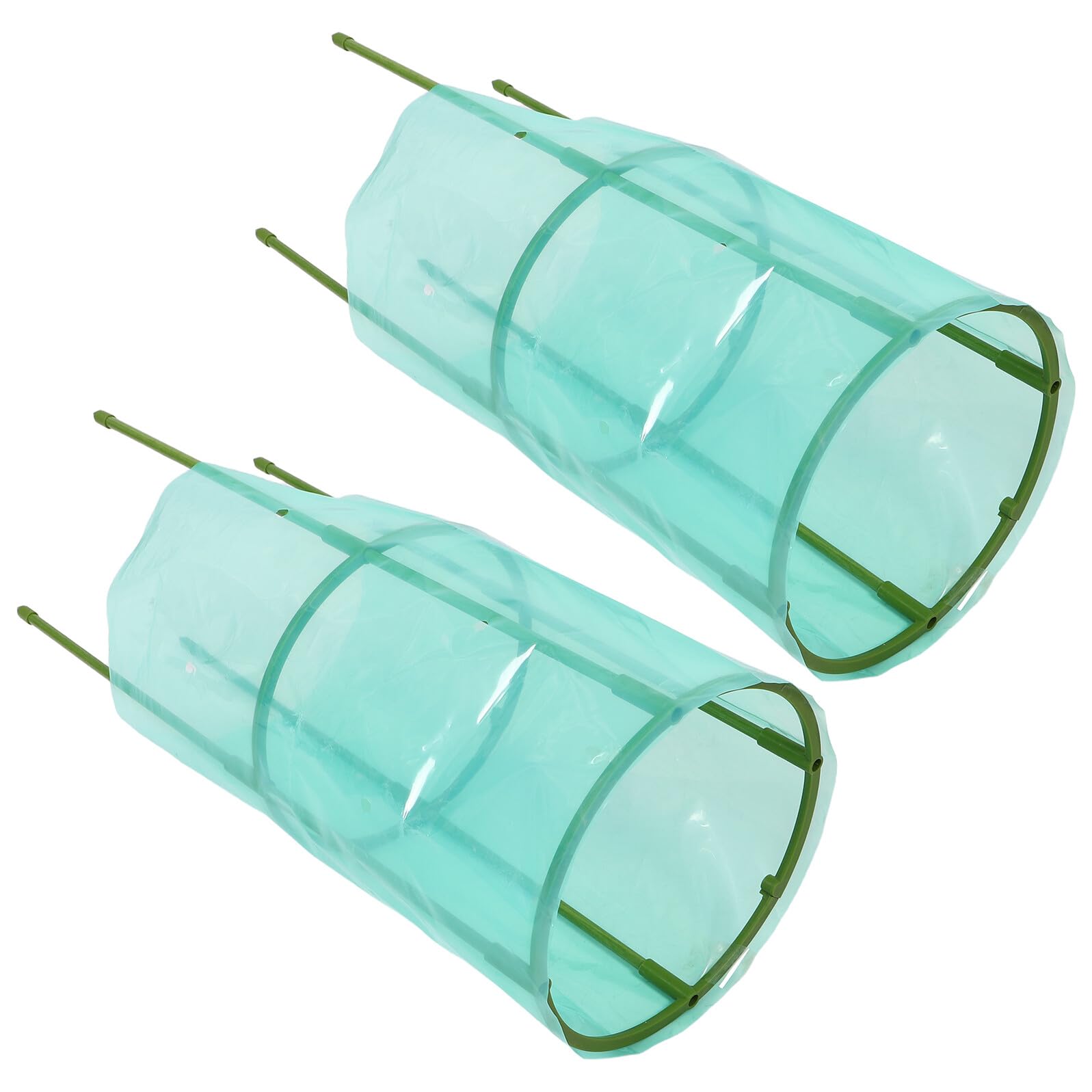 SOIMISS Protector de Plantas de Plástico Verde, 2 Piezas, para Invierno