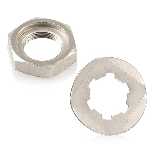 FUSCH Soporte de piñón delantero con tuerca de bloqueo y arandela de pernos compatible con Yamaha Breeze 125 YFA1  Grizzly 125 YFM125G  Tri Z 250