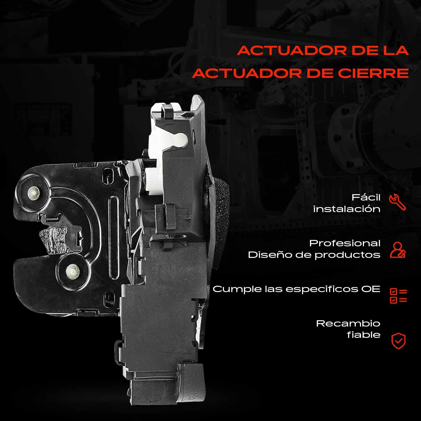 Frankberg 1x Cerradura del Portón Trasero Maletero Compatible con A4 Avant 8ED B7 Familiar 1.6L-4.2L 2004-2008 A6 Allroad 4FH C6 Familiar 2.7L-4.2L 2006-2008 Sustituir# 8P4827505C