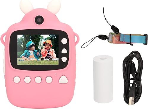Miniatura 7 de Cámara de impresión instantánea para niños, cámara de 16MP 1080P para niños con pantalla HD de 2.4 pulgadas, reproducción de música MP3, cámara de