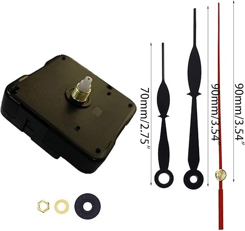 Miniatura 3 de Kit de motor de reloj de pared de cuarzo, piezas de reparación de movimiento silencioso, mecanismo de movimiento de bricolaje, accesorios de