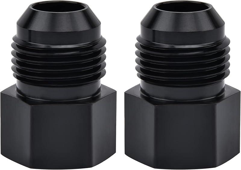 Adaptador de conexão EVIL ENERGY 10AN macho para 3/8" NPT fêmea em alumínio – 2 unidades