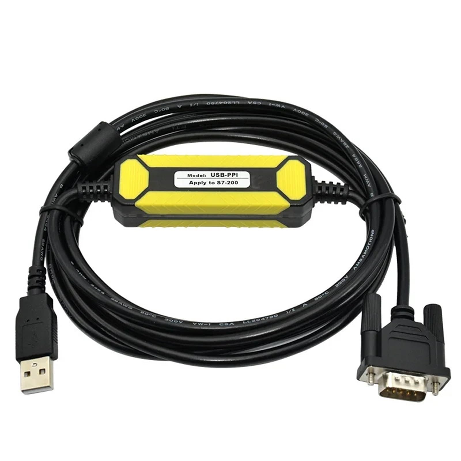 1pc PC-PPI USB-PPI adapté au câble de programmation S7-200 ligne de téléchargement adaptateur USB RS232 vers RS485(USB-PPI)