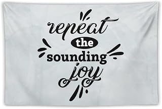 VEHFA Repeat The Sounding Joy Tapestry Inspirational Quotes 40"x60" Aesthetic Tapestry Wall Hanging Art Home Decoration Bedroom Decor Living Room Door Curtain