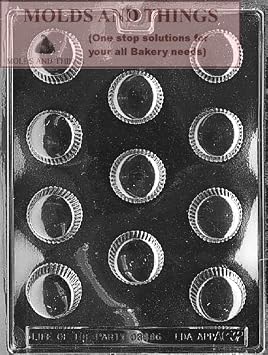 Peanut Butter Cup Chocolate Candy Mold 11-Cavity Round Cup Shape Reusable for Homemade Chocolate, Candy, and Dessert Making mold