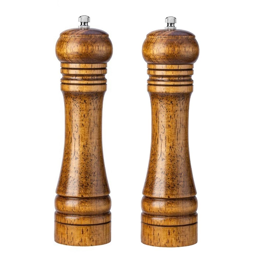 CTRLZS Wooden Cooking Salt and Pepper Grinder, Salt and Pepper Grinder, Pepper Spice Jar, Grinding Bottle, Kitchen Tools