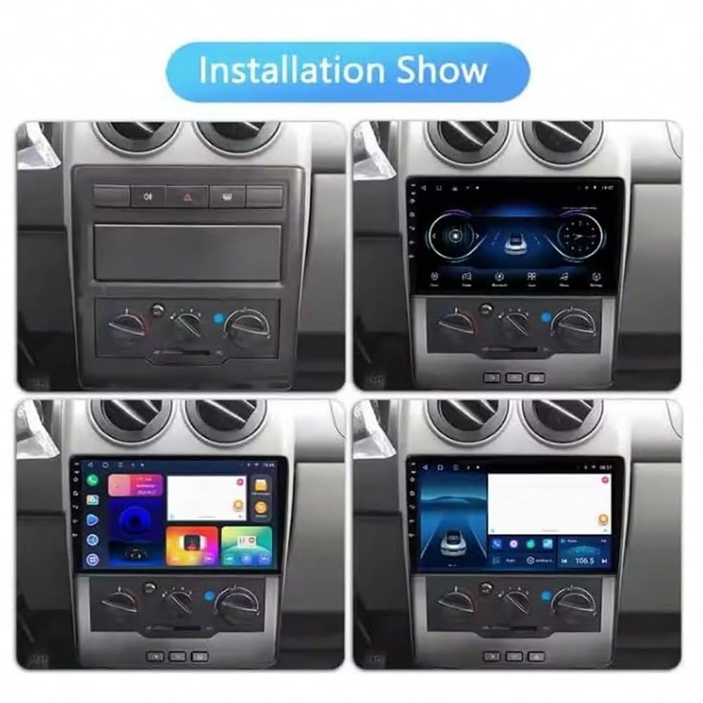 Car Stereo Carplay Radio de Coche para Saipa Pride 2019 2020 Soporta Bluetooth, Control Volante, USB, WiFi, 4G, Mirror-Link, GPS Navegador/Radio FM, 4 Nuclear 1G+32G