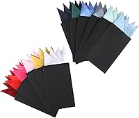 Sopoloray 12 Pack Mens Prefolded Pocket Squares - 12 Colors Polyester Hankies on Card for Suits, Weddings, Daily Wear