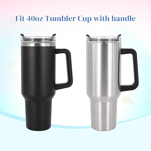 Miniatura 3 de AJLTPA Fundas aisladas de neopreno reutilizables, ideal para vaso de 40 onzas con asa (solo mangas de taza) (bandera americana)